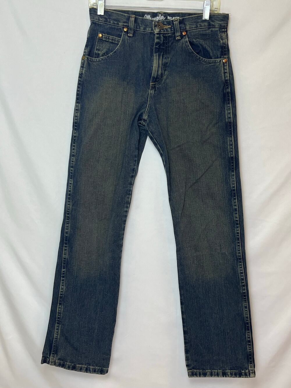 Wrangler Retro Jeans Women's 16R Blue Relaxed Fit Straight Leg 5 Pocket Denim